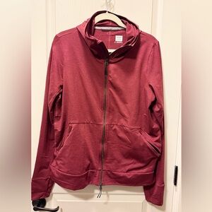 Prana Women's Burgundy Zip-Up Hoodie